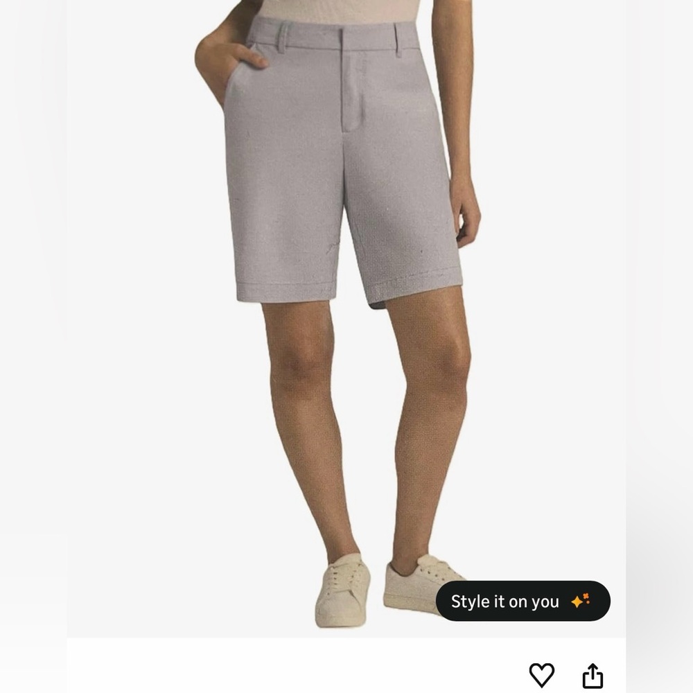 Matty M Women's Bermuda Shorts - Stretch Casual Knee Length
Shorts with Pockets